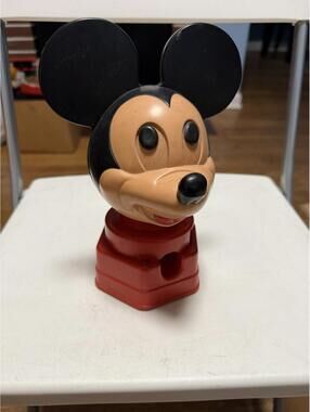 Vintage 1968 Hasbro Plastic Mickey Mouse Gumball Machine, Disney